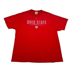 Vintage Ohio State Buckeyes Shirt Mens XL NCAA Football T-Shirt Tee Nike Red